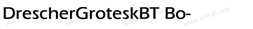 DrescherGroteskBT Bo字体转换